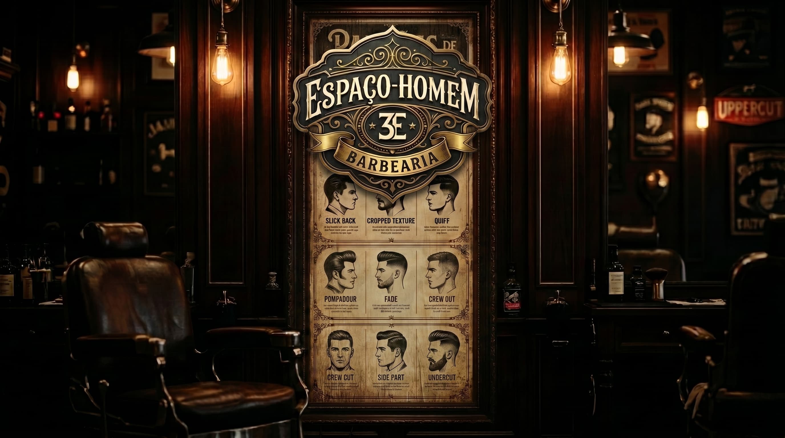 Painel Vintage Barbearia